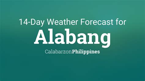 accuweather alabang|Alabang, Philippines Weather .